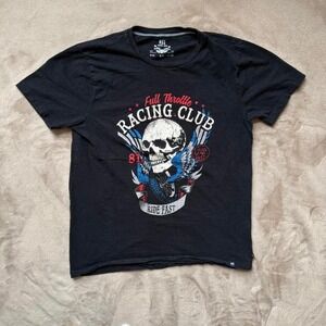 Vintage full throttle racing club‎ biker tee